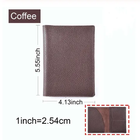 Cowhide Vintage Passport Holder