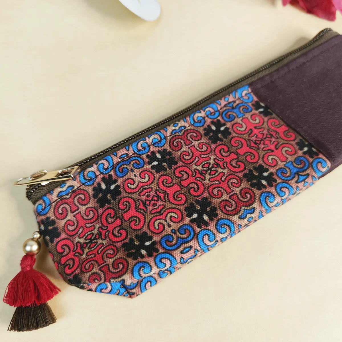 Crimson Charm Combo- Sling, Mini Wallet, Passport Case, Pouch