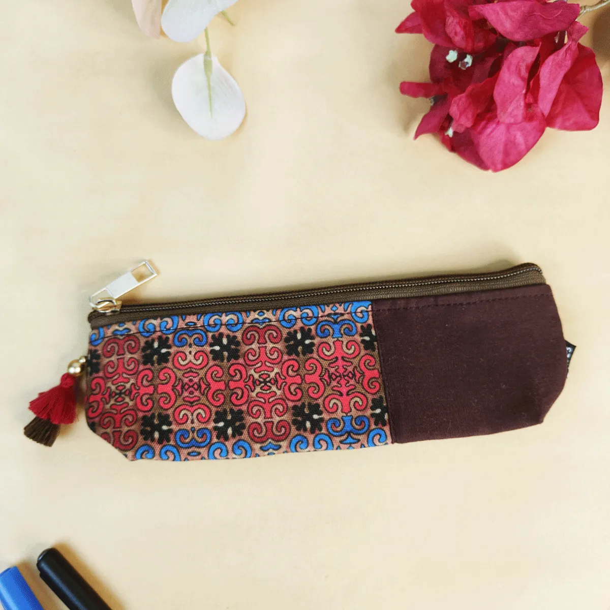 Crimson Charm Combo- Sling, Mini Wallet, Passport Case, Pouch