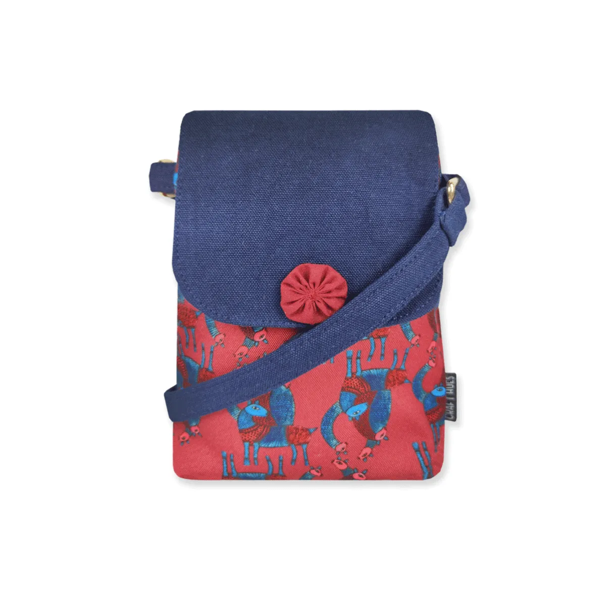 Crimson Charm Combo- Sling, Mini Wallet, Passport Case, Pouch