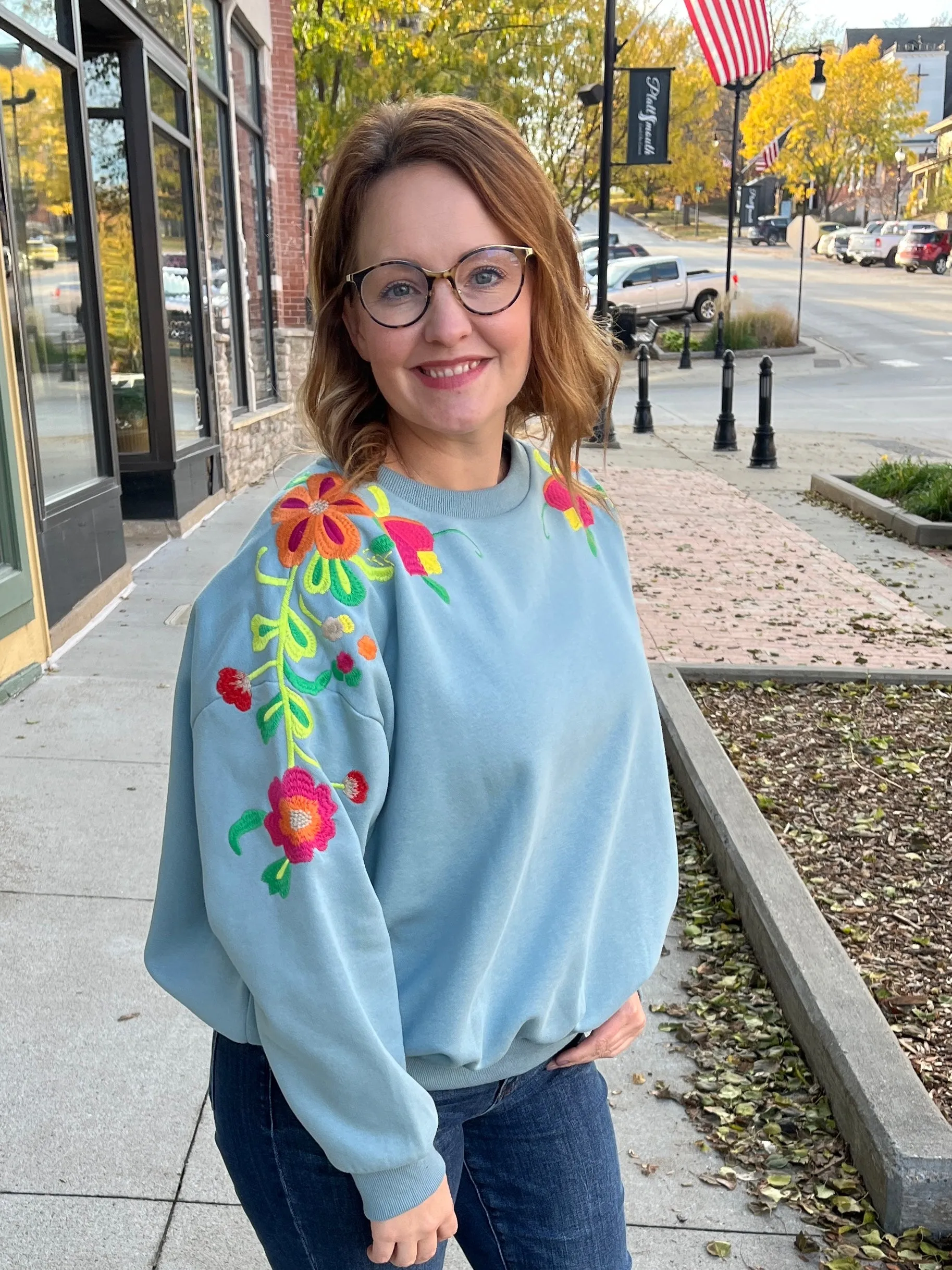 Embroidered Crewneck