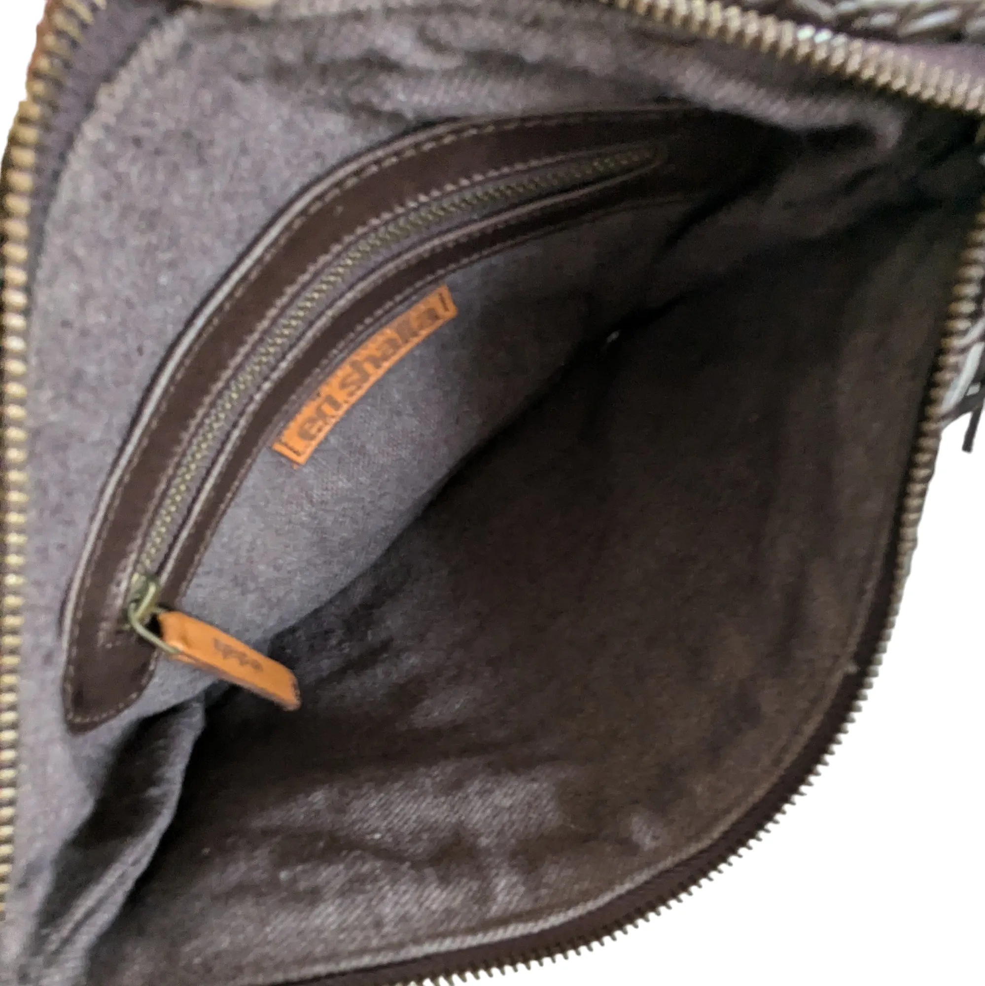 Enshalla Woven Leather Clutch