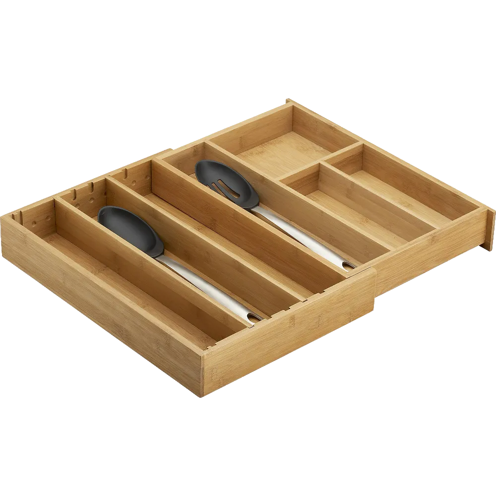 Expandable Bamboo Gadget Tray