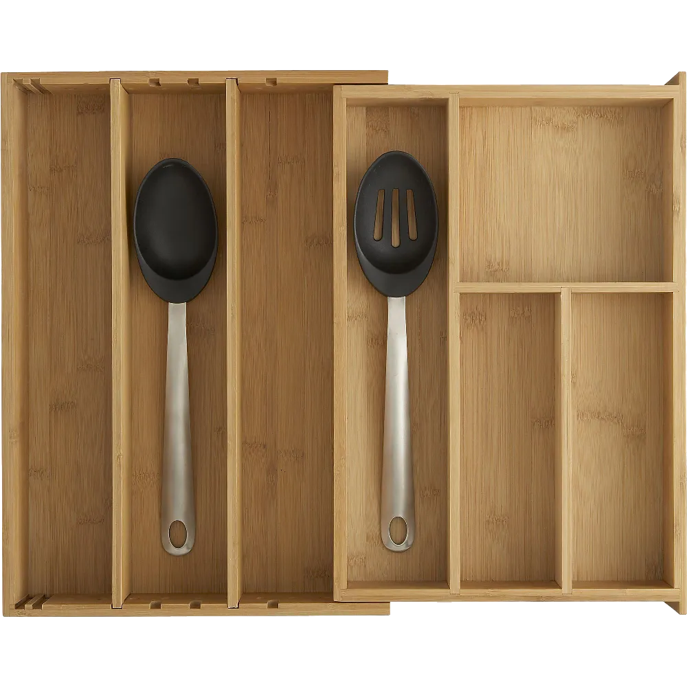 Expandable Bamboo Gadget Tray