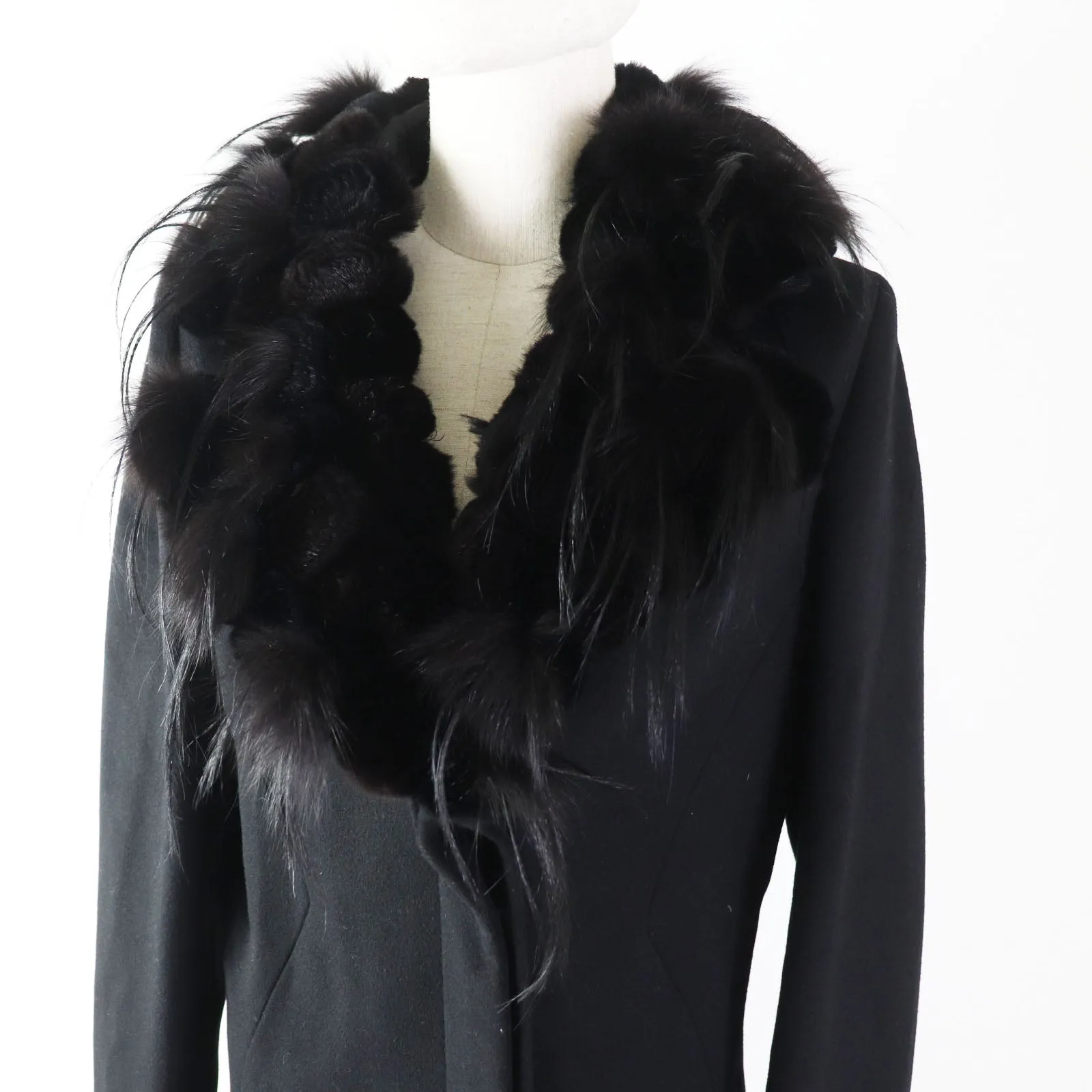 FENDI coat FF5183 wool black 42