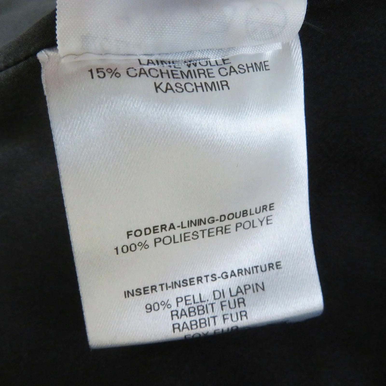 FENDI coat FF5183 wool black 42