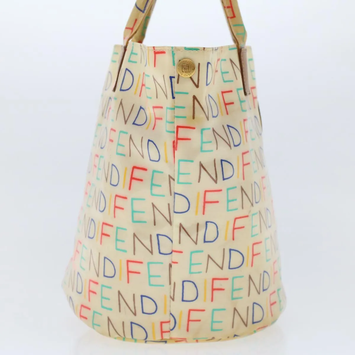 FENDI Hand Bag Patent leather Beige  48752