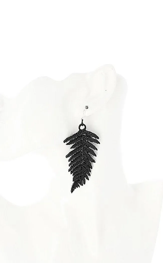 Fern Earrings | Black