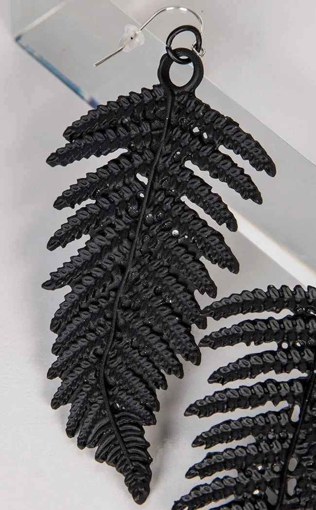 Fern Earrings | Black