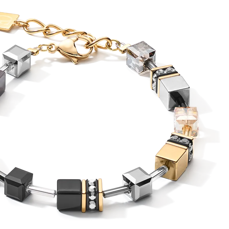 GEOCUBE® Bracelet grey-gold