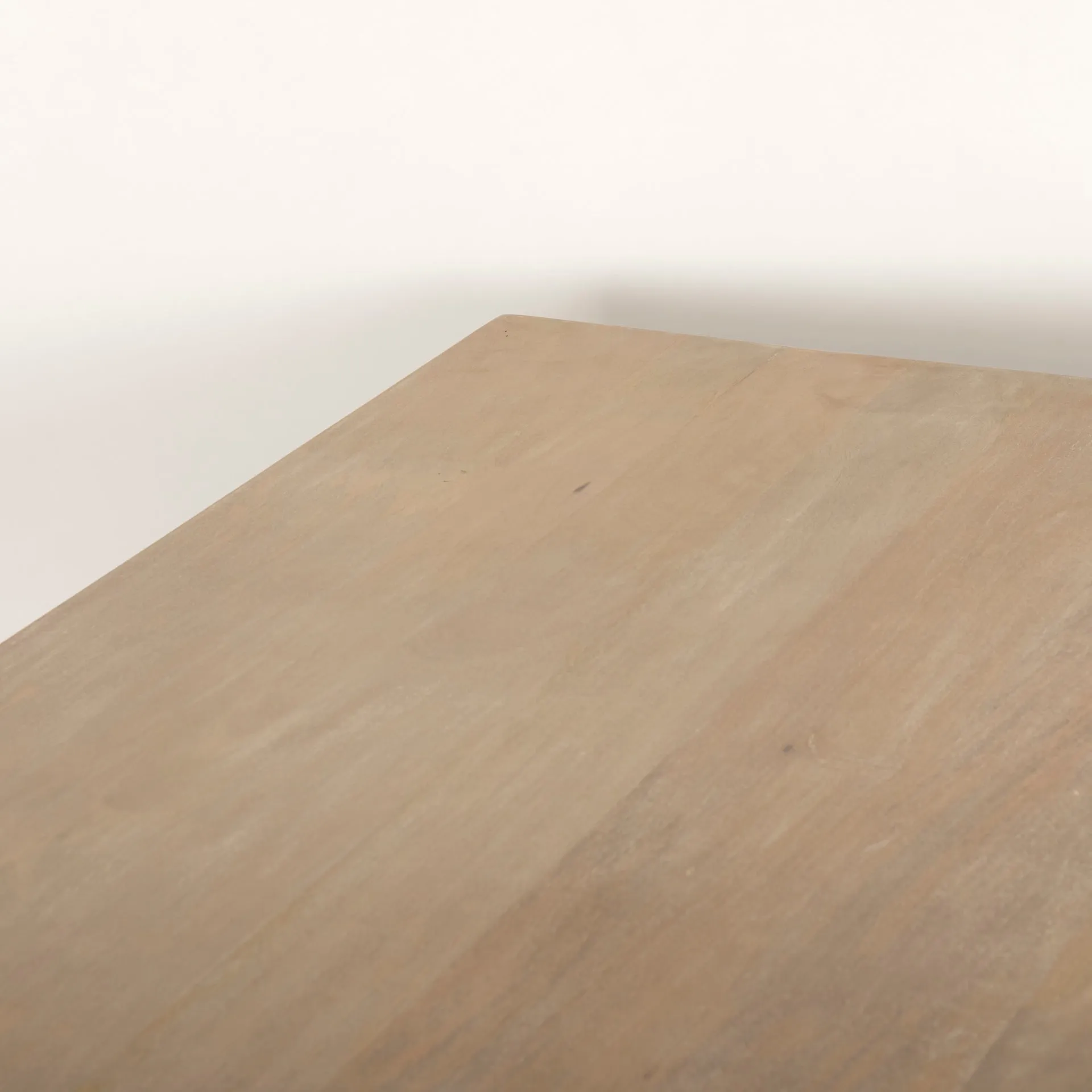 Georgia Dining Table in Light Wash with Cane