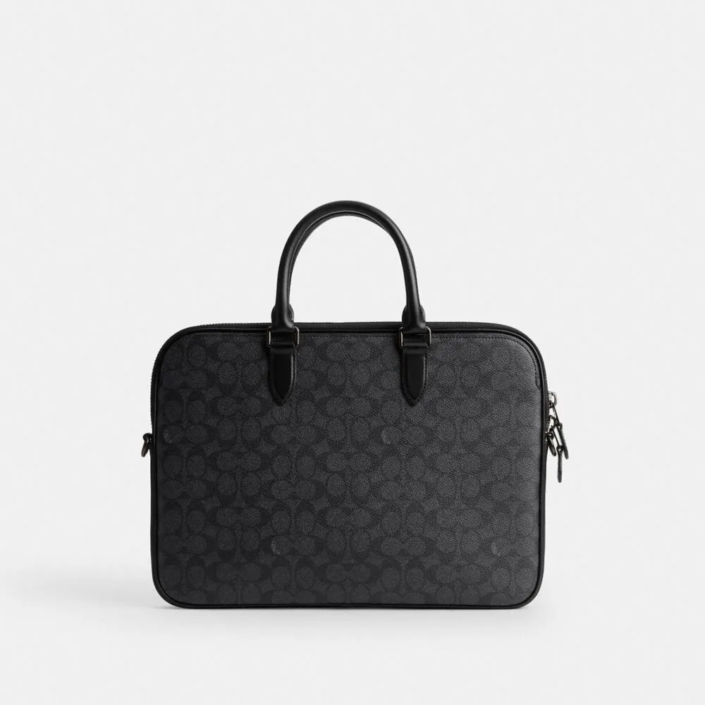 Gotham Slim Briefcase In Signature Canvas