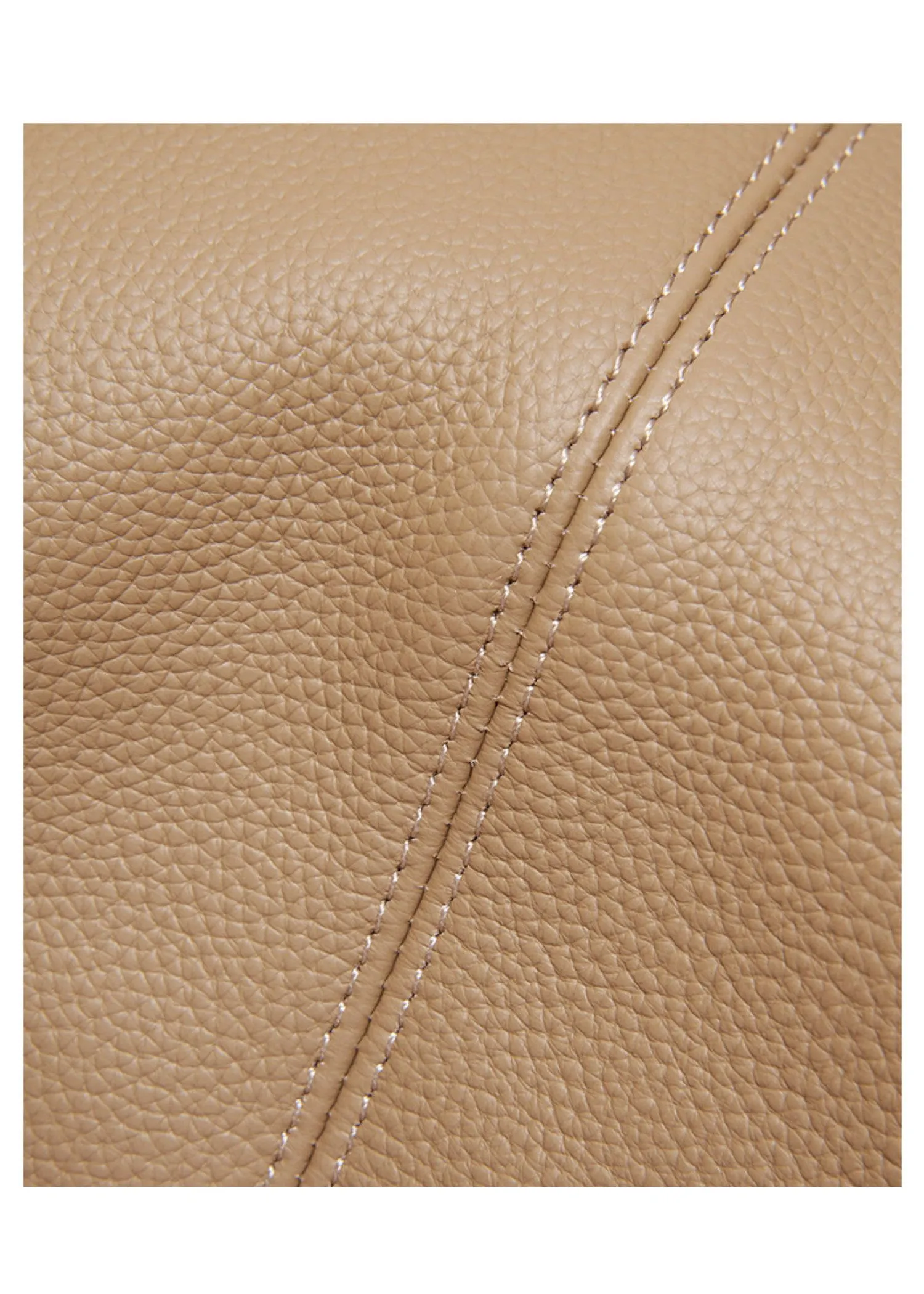 Grained Leather Single Strap Shoulder Bag
