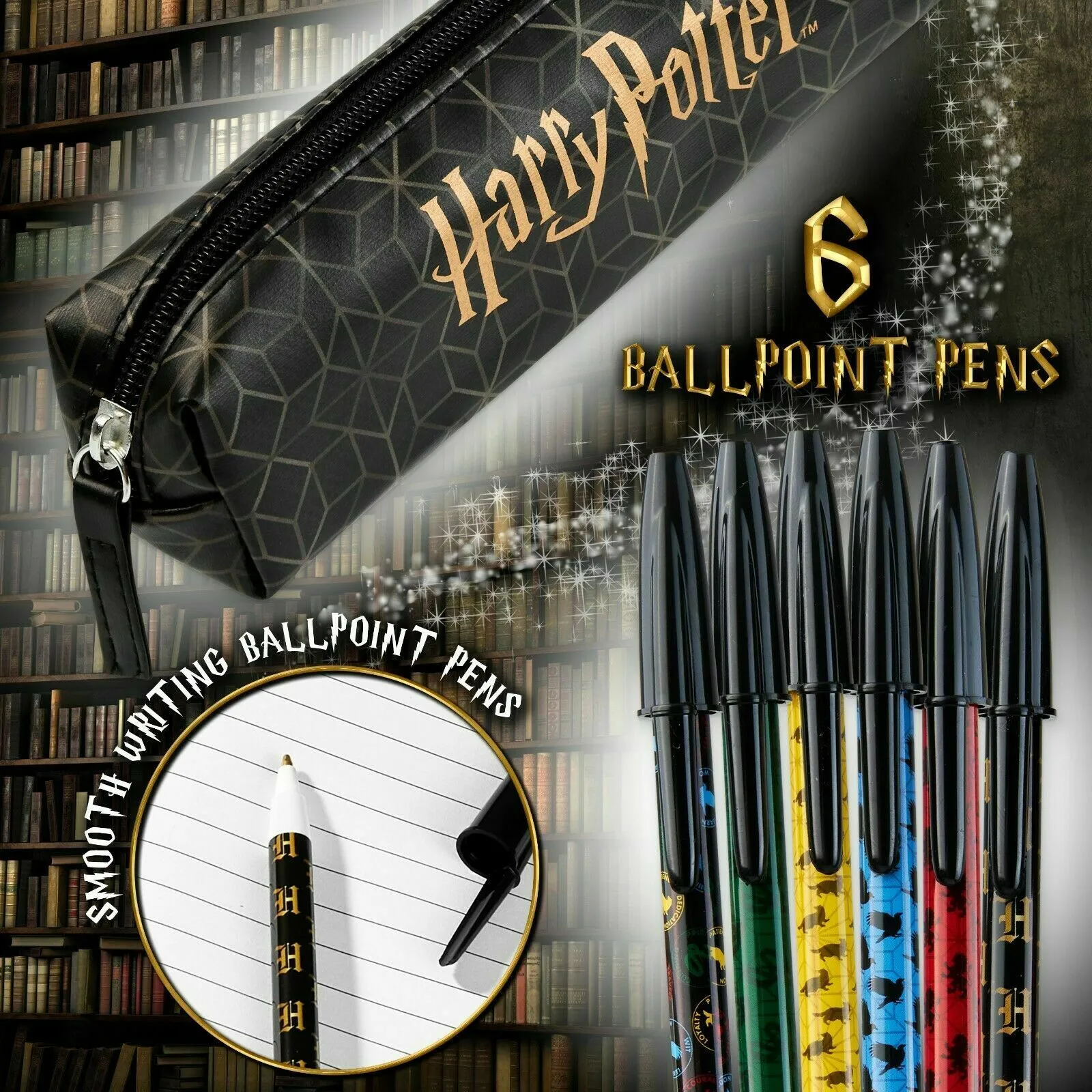Harry Potter Notebook Pencil Case and Pen Set, Harry Potter Gifts & Merchandise
