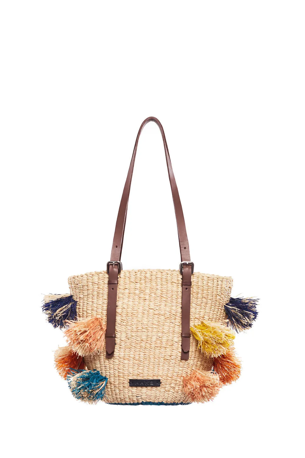 HAWA RAINBOW WOVEN RAFFIA BAG