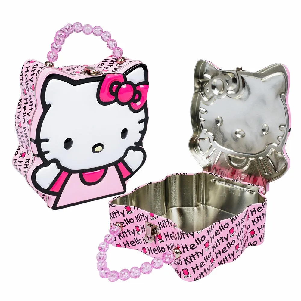 Hello Kitty Head Shape Carry-All Purse TIN