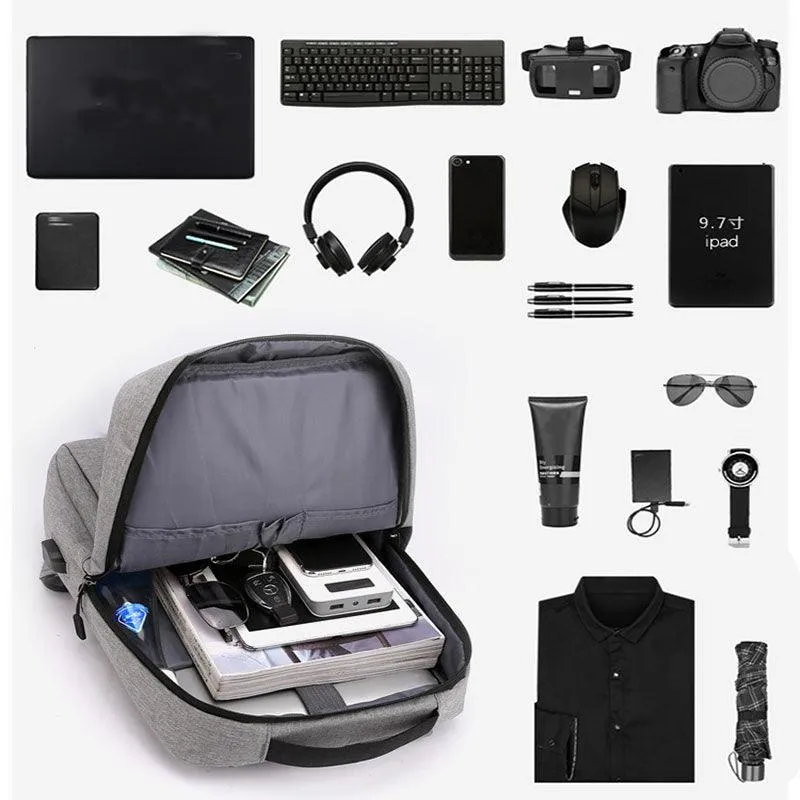High Capacity Laptop Backpack With USB Design