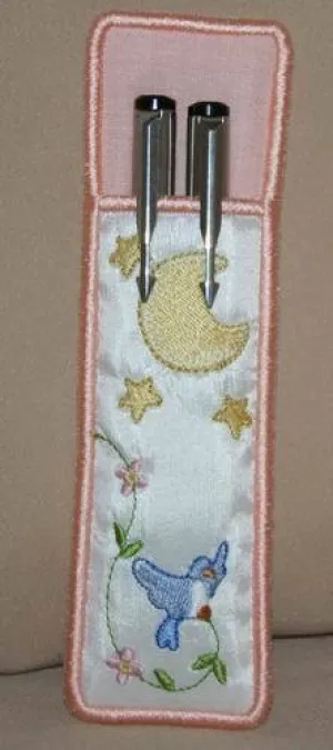 In The Hoop Stars Pen and Pencil Sleeve
