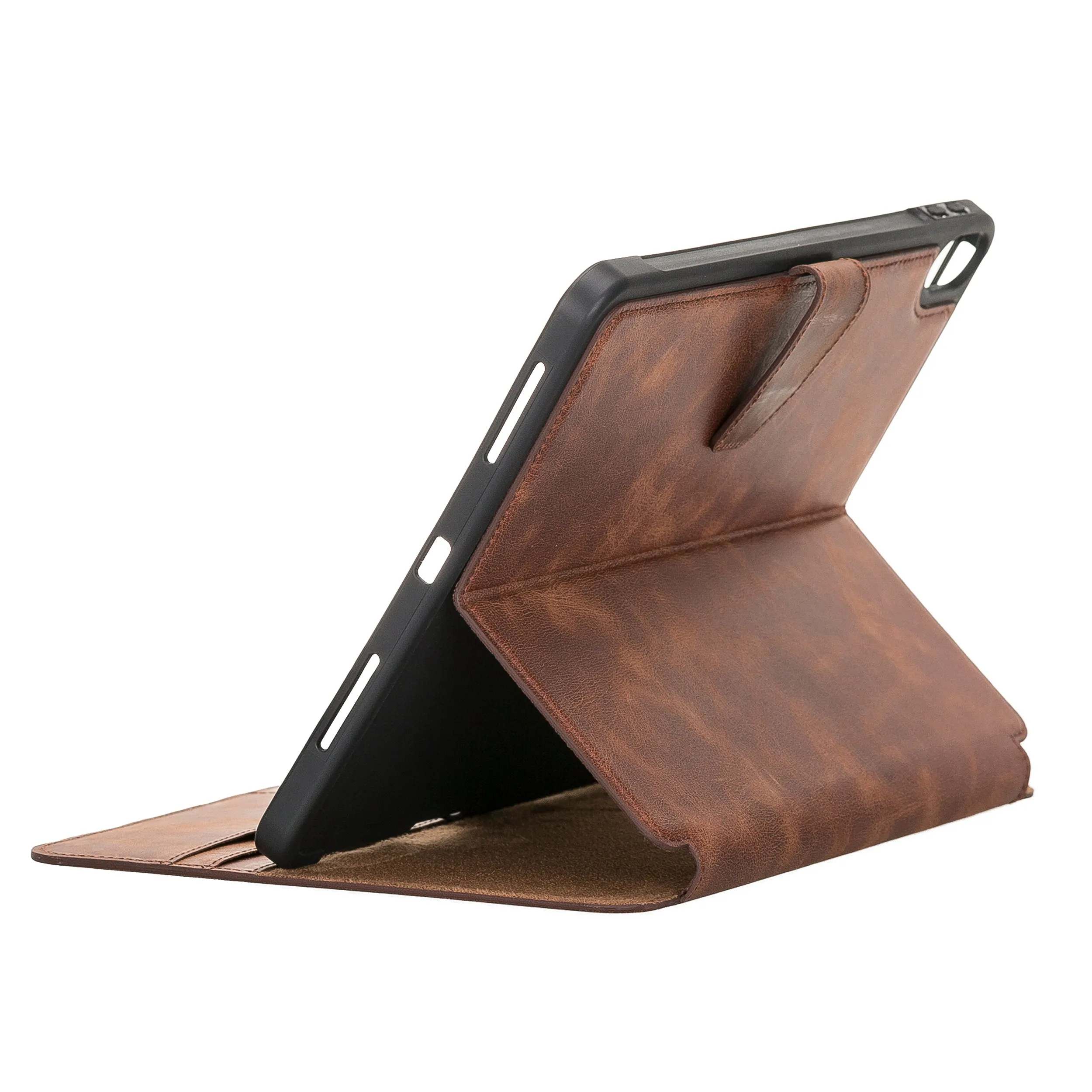 iPad Brown Leather Wallet Case