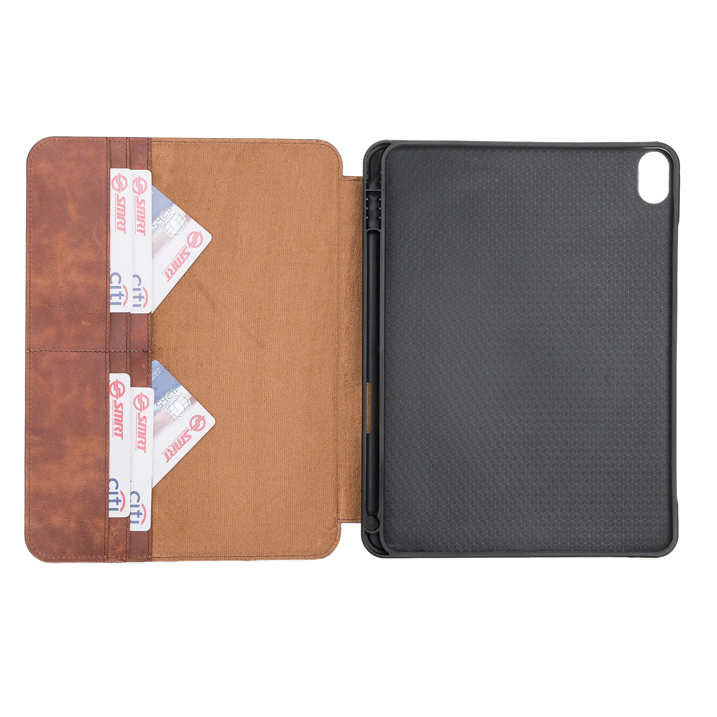 iPad Brown Leather Wallet Case
