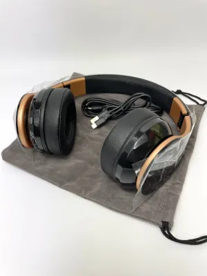 Jiebleum Bluetooth Wireless Headphone with Mic Black/Gold
