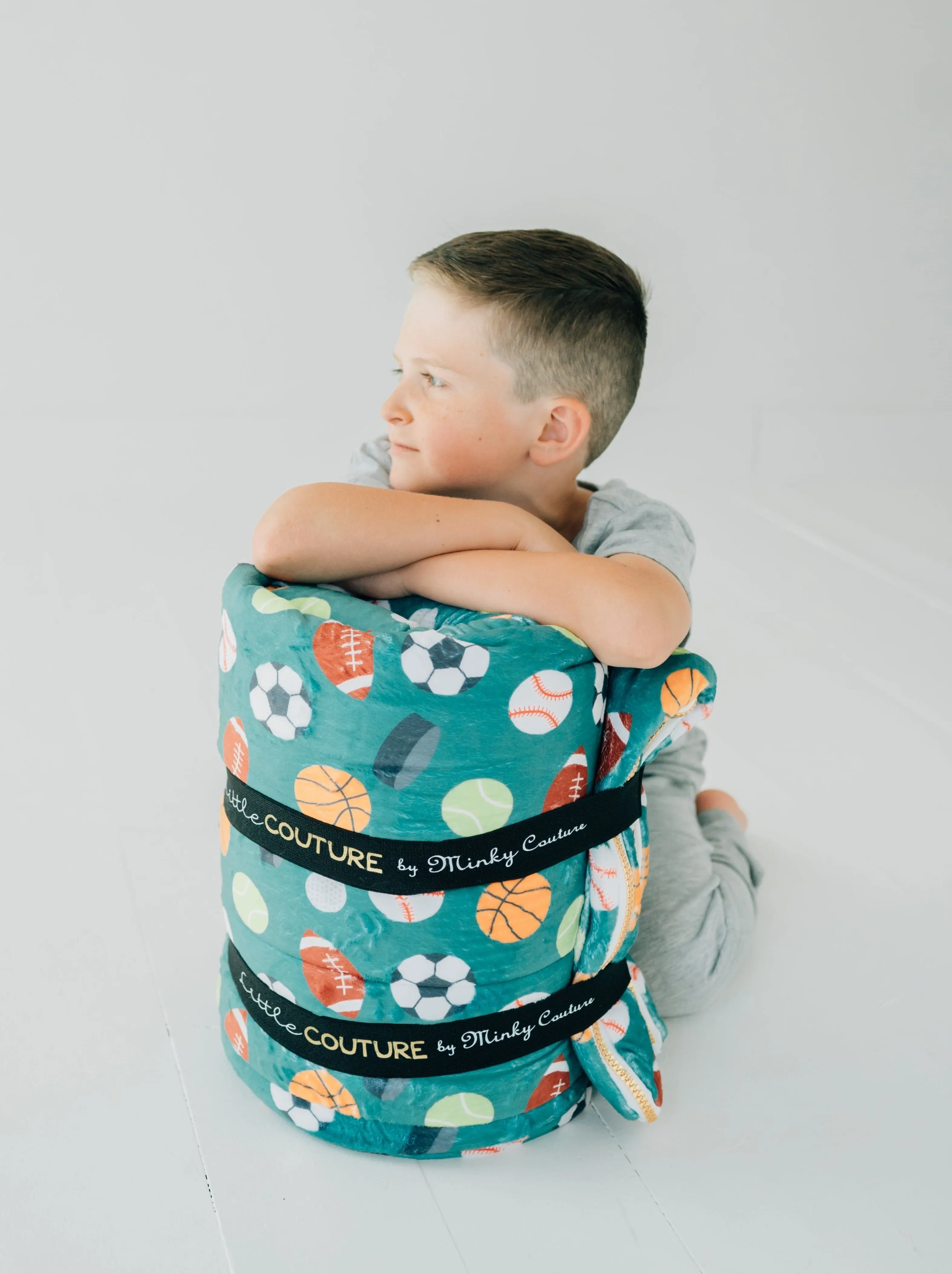 Kids Sleeping Bag JulesRoche Minky Plush Built-in Pillow
