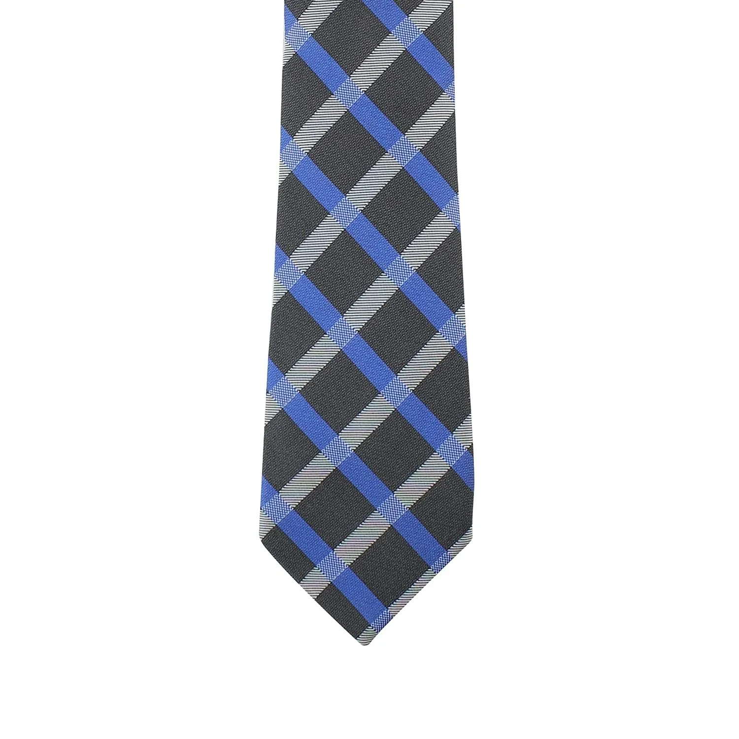 Kovove Black Checkered Necktie and Pocket Square Gift Box