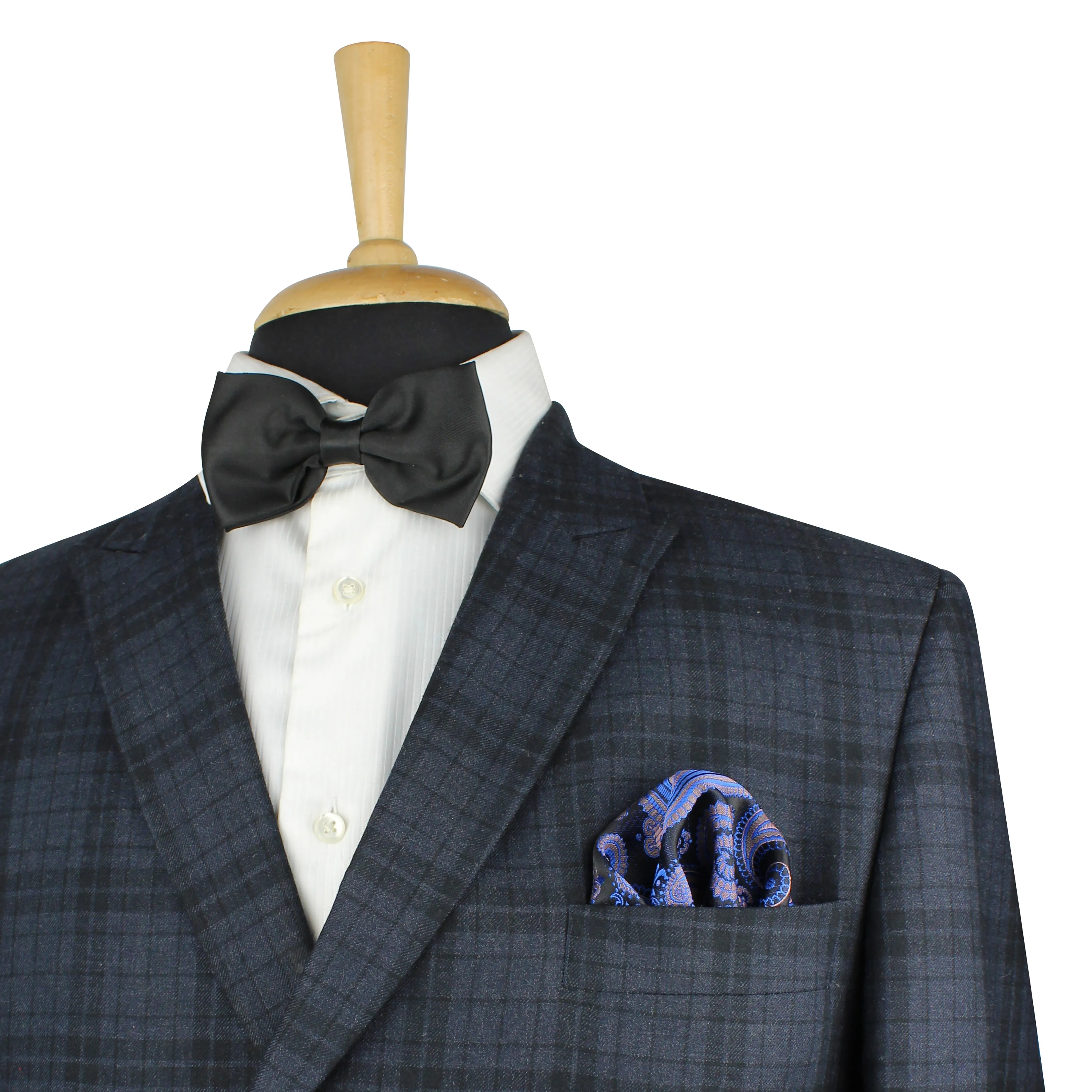 Kovove Blue Paisley Necktie and Pocket Square Gift Box