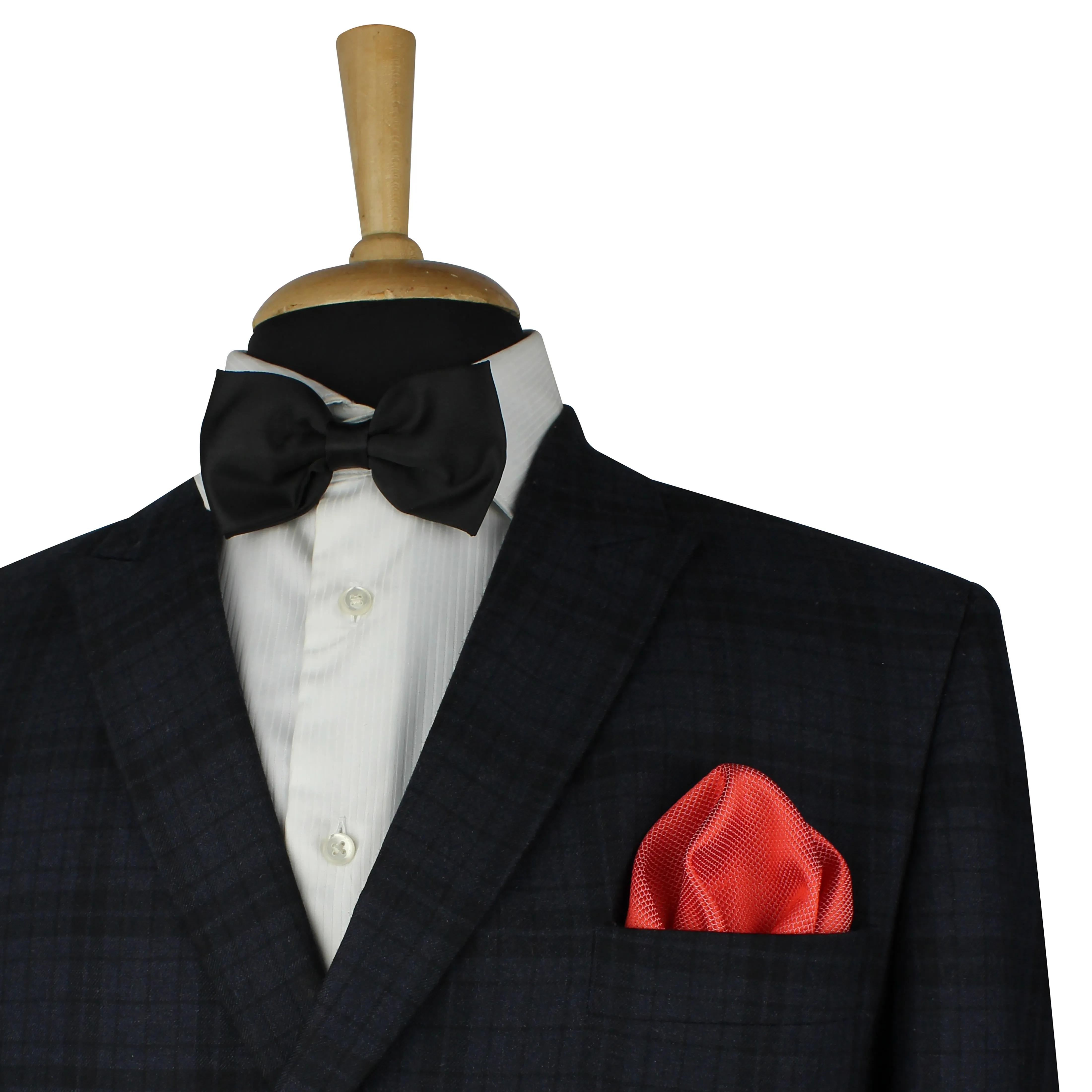 Kovove Red Checkered Necktie and Pocket Square Gift Box