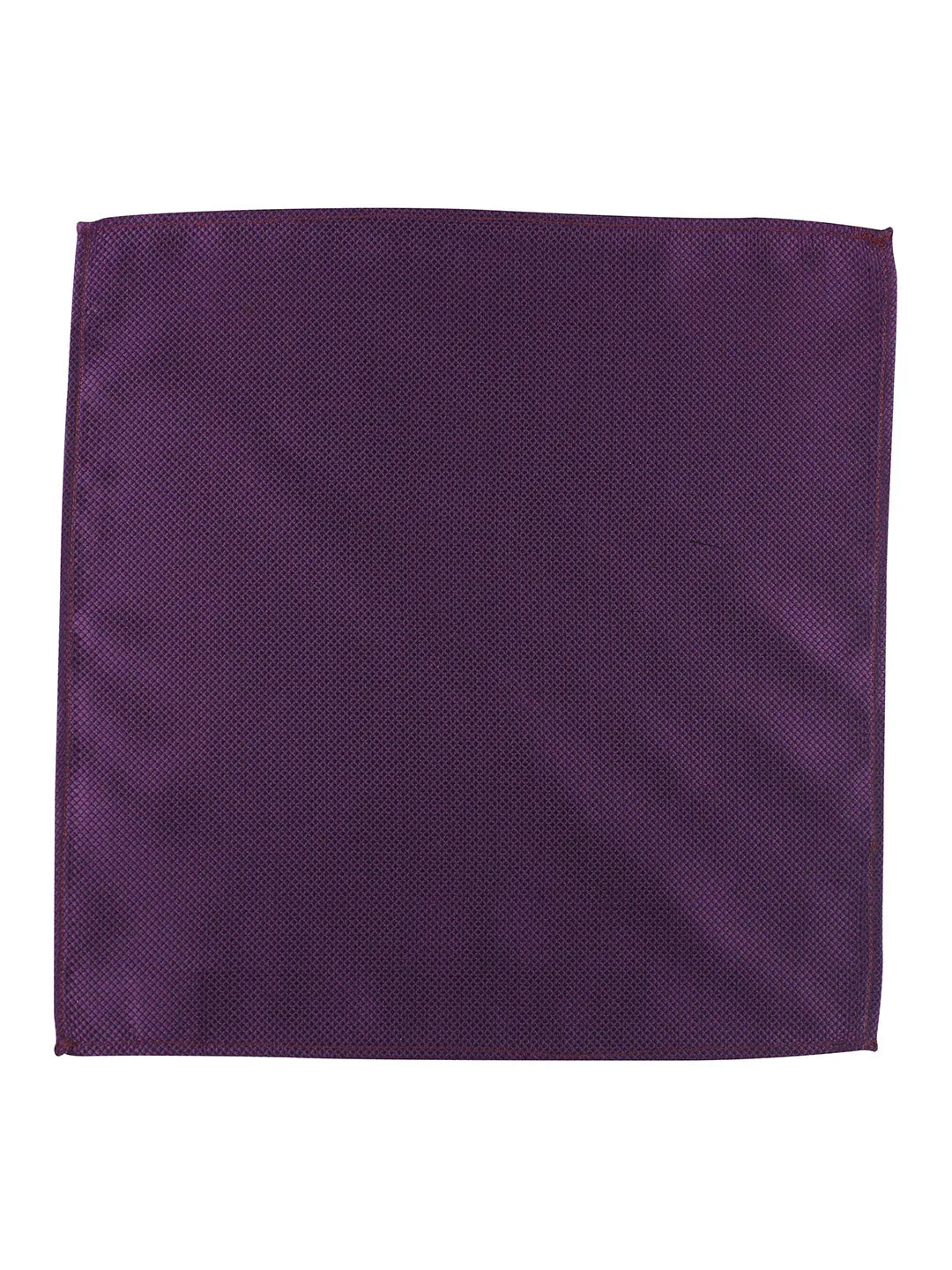 Kovove The Elegant Self Checkered Purple Pocket Square For Men