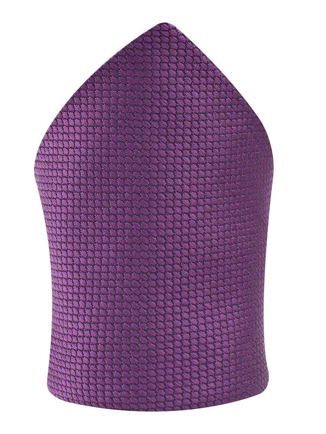 Kovove The Elegant Self Checkered Purple Pocket Square For Men