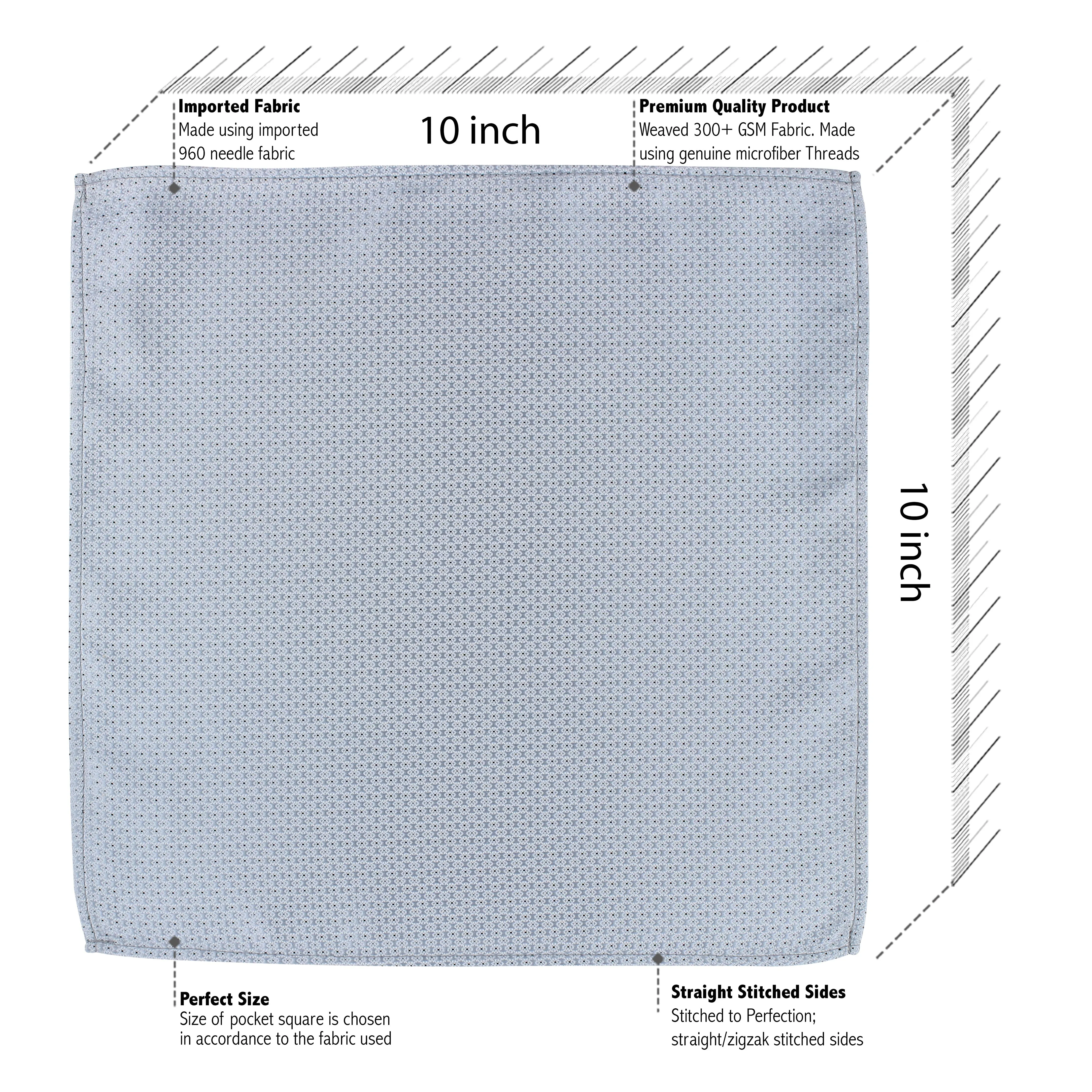 Kovove The Fine Line Twin Shade Abstract Grey Necktie and Pocket Square Gift Box