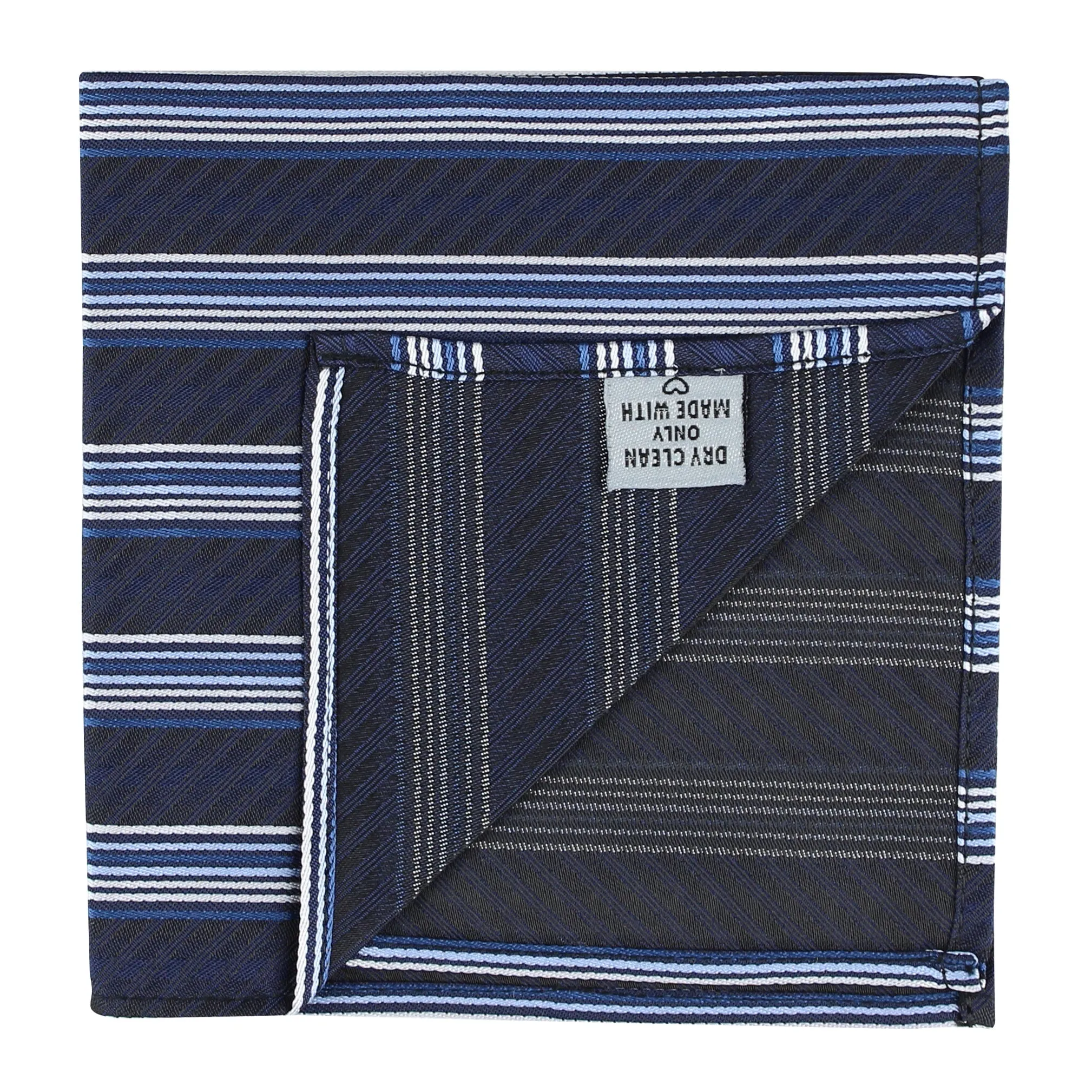 Kovove The Pleasing Striped Maroon Pocket Square For Men