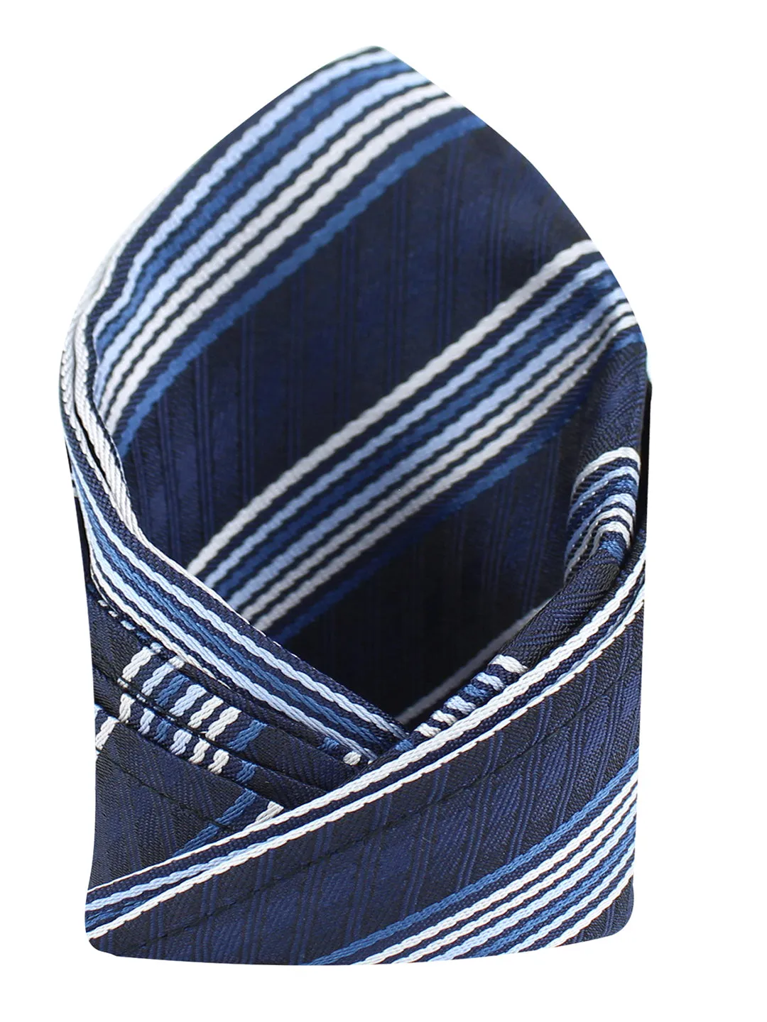 Kovove The Pleasing Striped Maroon Pocket Square For Men
