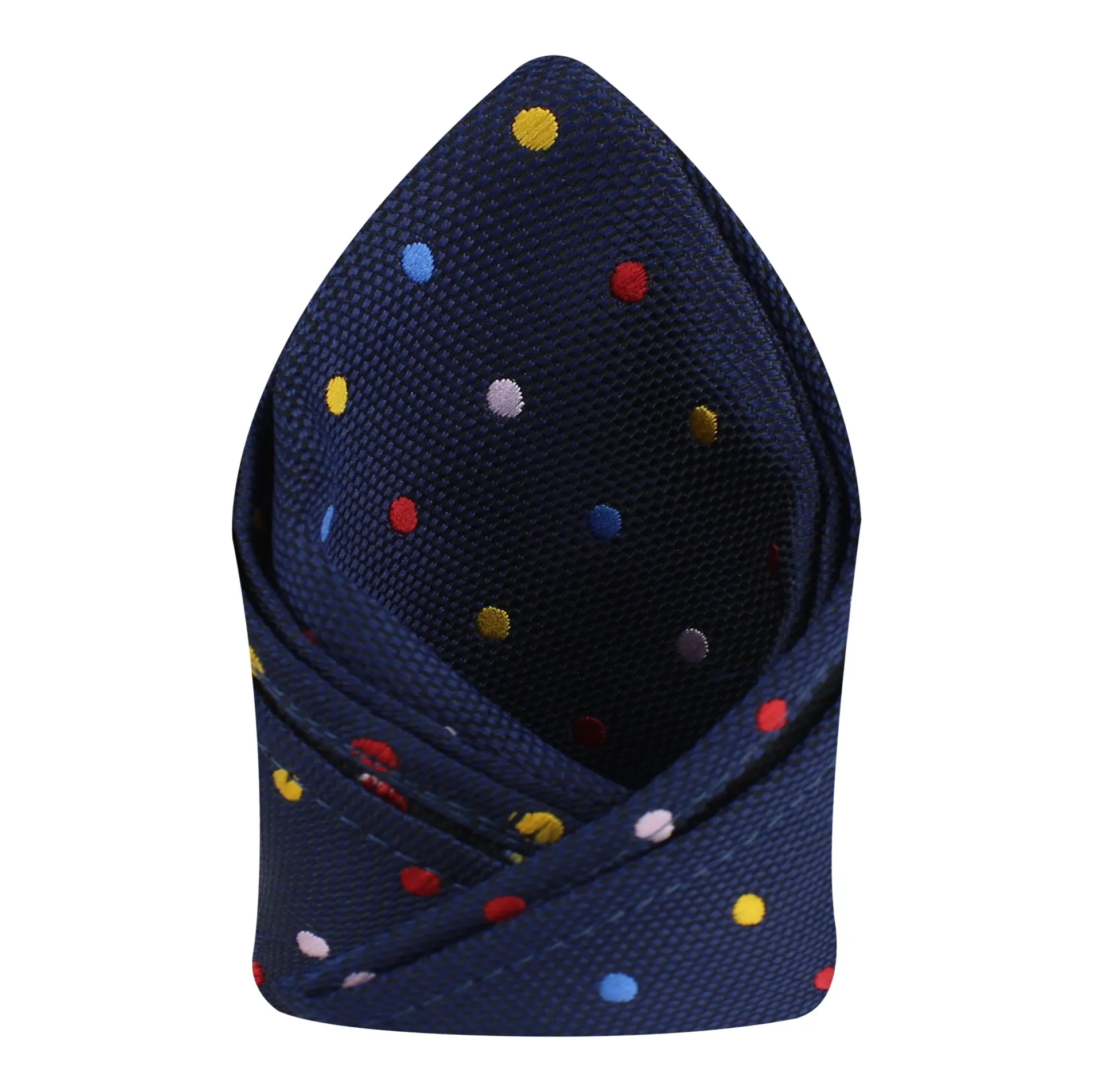Kovove The Rainbow Polka Dot Blue Pocket Square For Men