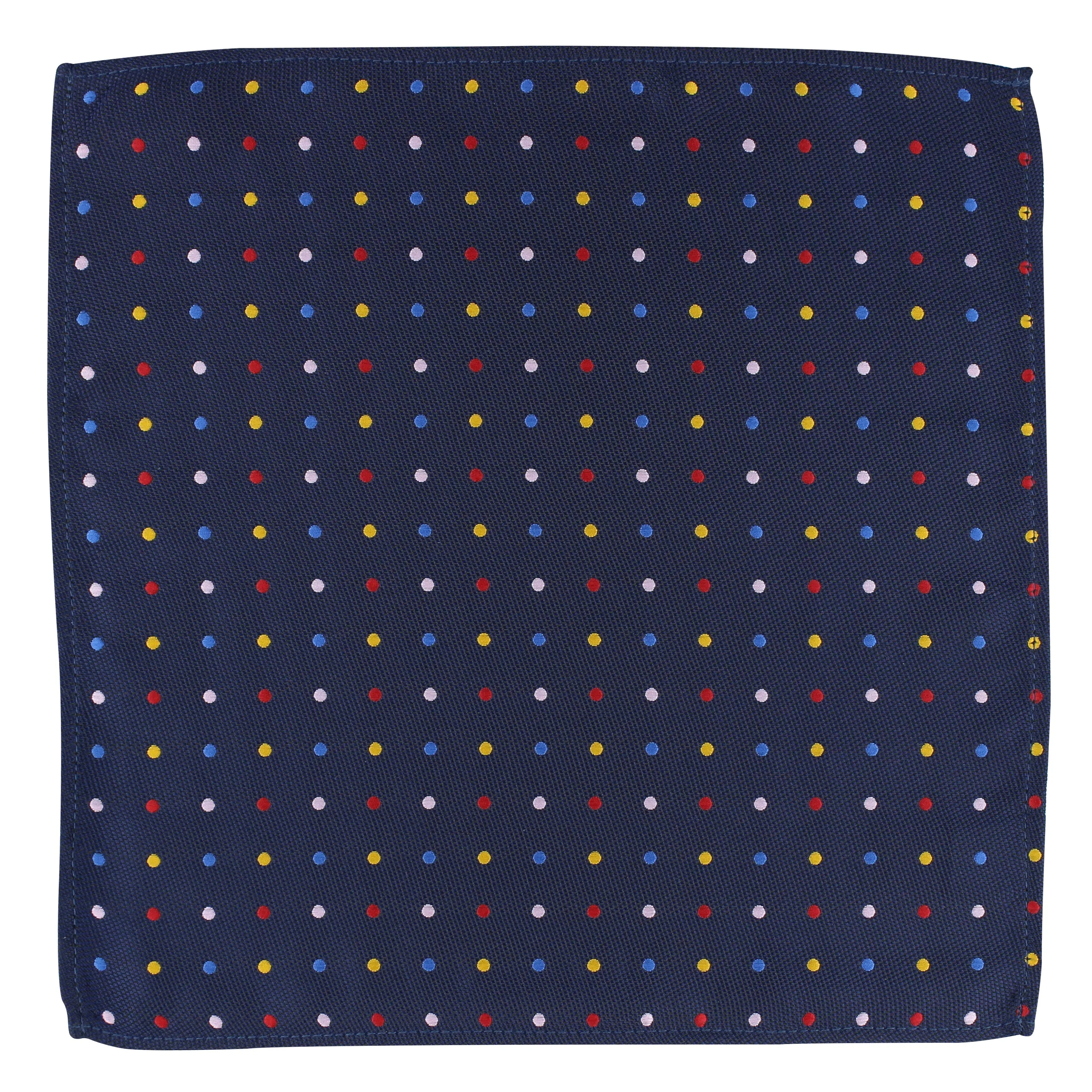 Kovove The Rainbow Polka Dot Blue Pocket Square For Men