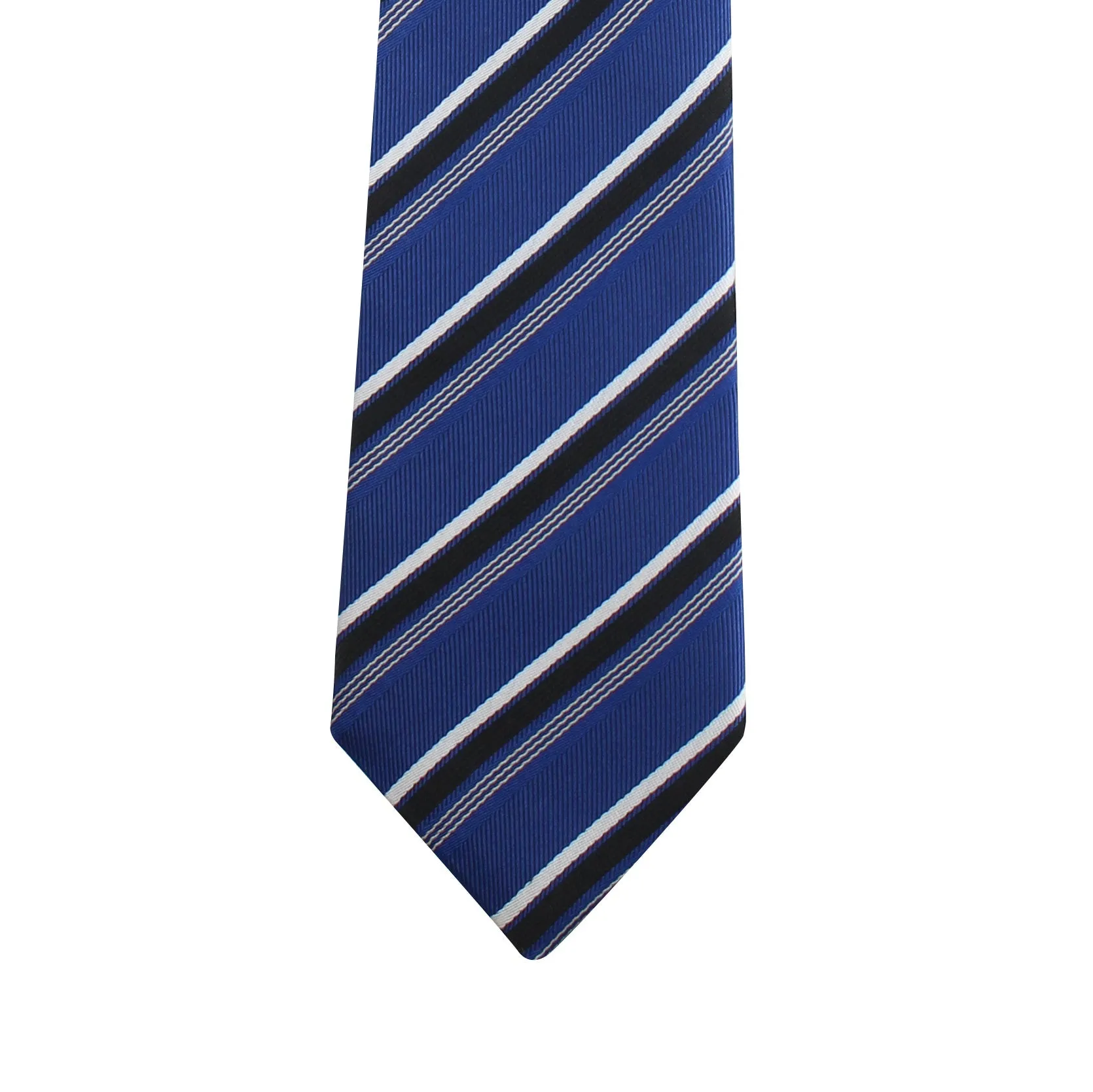 Kovove The Soulful Striped Blue Necktie and Pocket Square Gift Box
