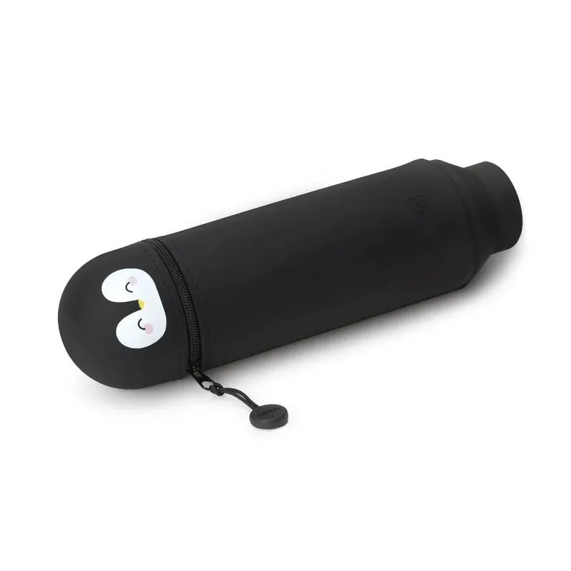 Legami Kawaii 2-In-1 Soft Silicone Pencil Case Penguin