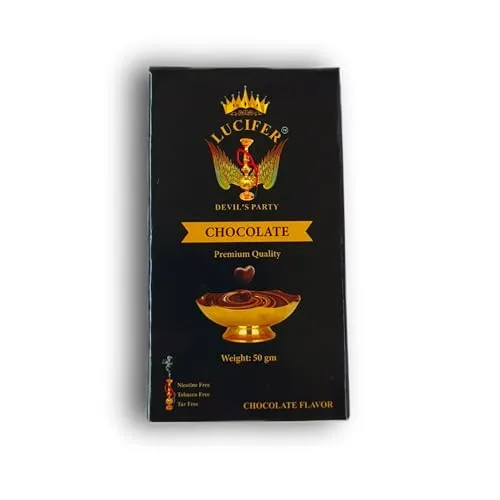 Lucifer Devil's Party Chocolate Herbal Hookah Molasses 100% Nicotine and Tobacco Free 50 gm