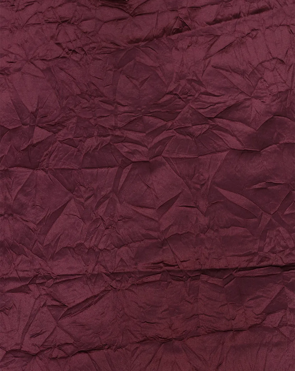 MAROON CRUSHED POLYESTER SATIN FABRIC