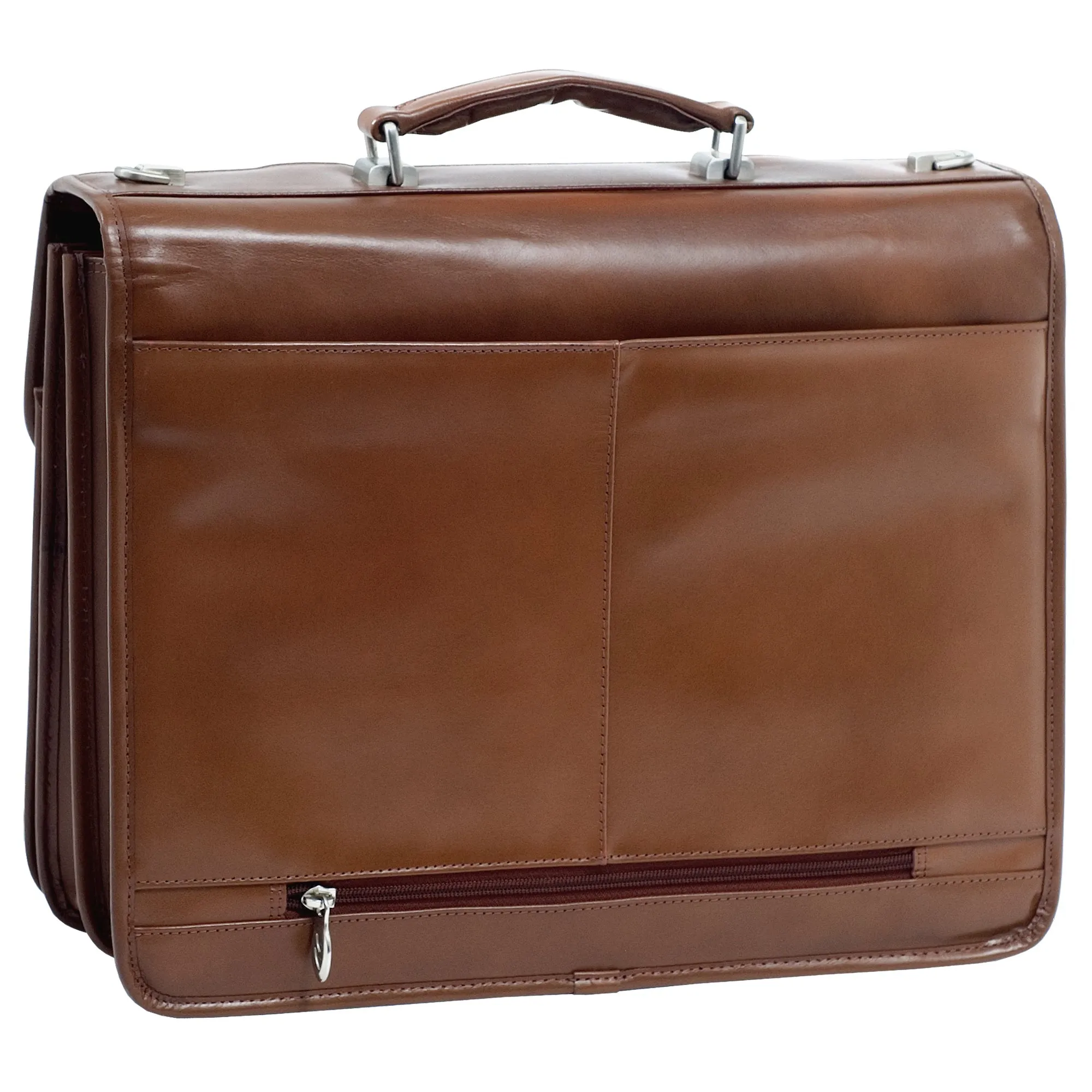 McKlein FLOURNOY 15" Leather Double Compartment Laptop Briefcase