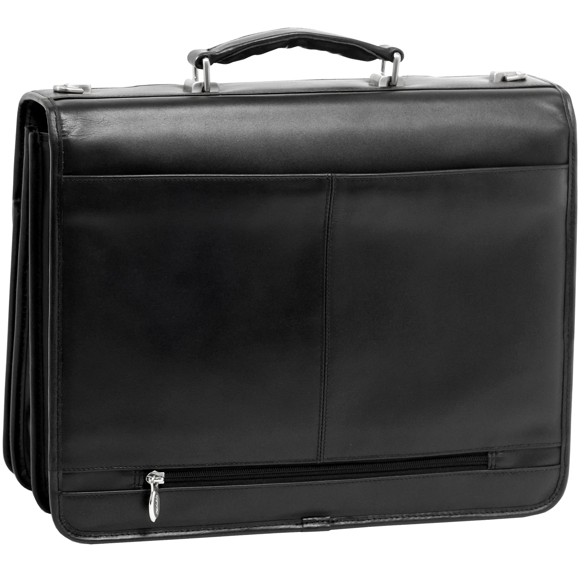 McKlein FLOURNOY 15" Leather Double Compartment Laptop Briefcase