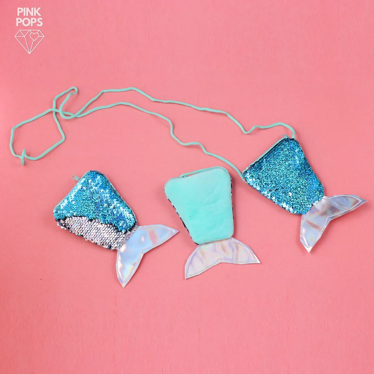 Mermaid Reversible Sequin Pouch