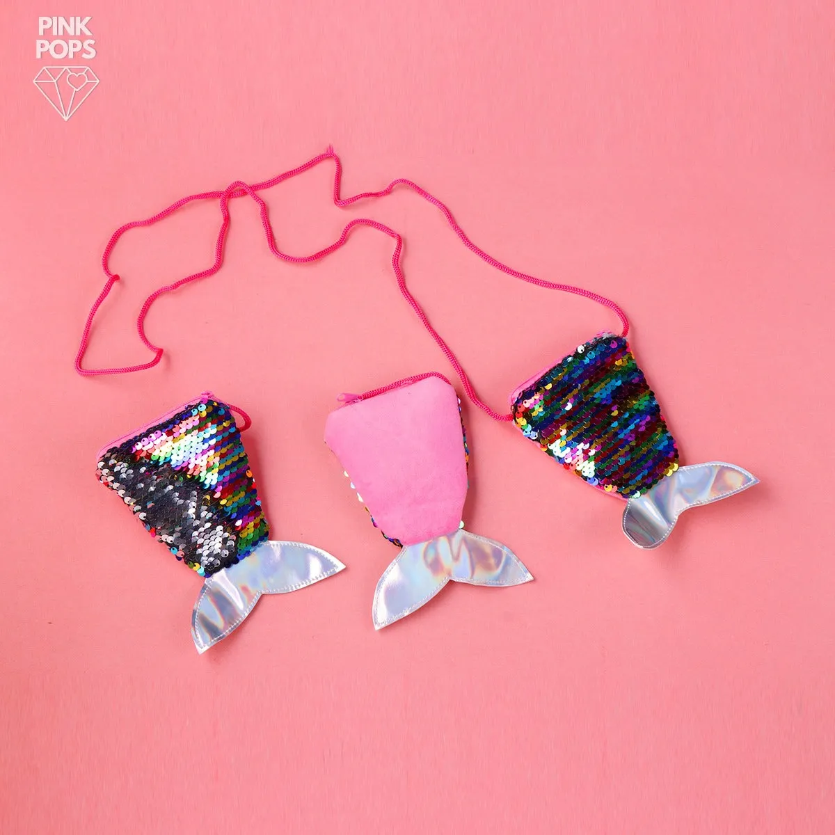 Mermaid Reversible Sequin Pouch