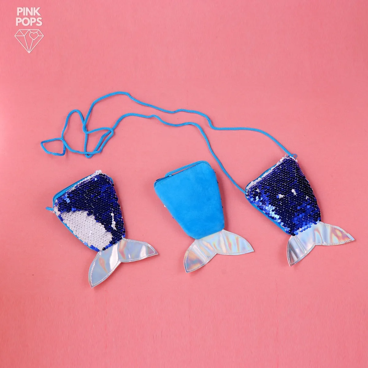 Mermaid Reversible Sequin Pouch
