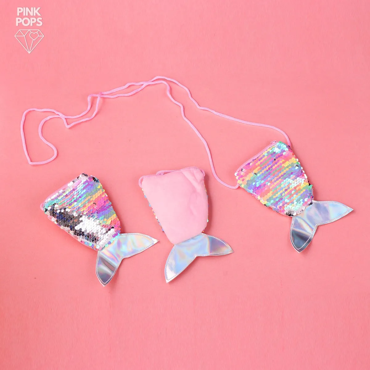 Mermaid Reversible Sequin Pouch