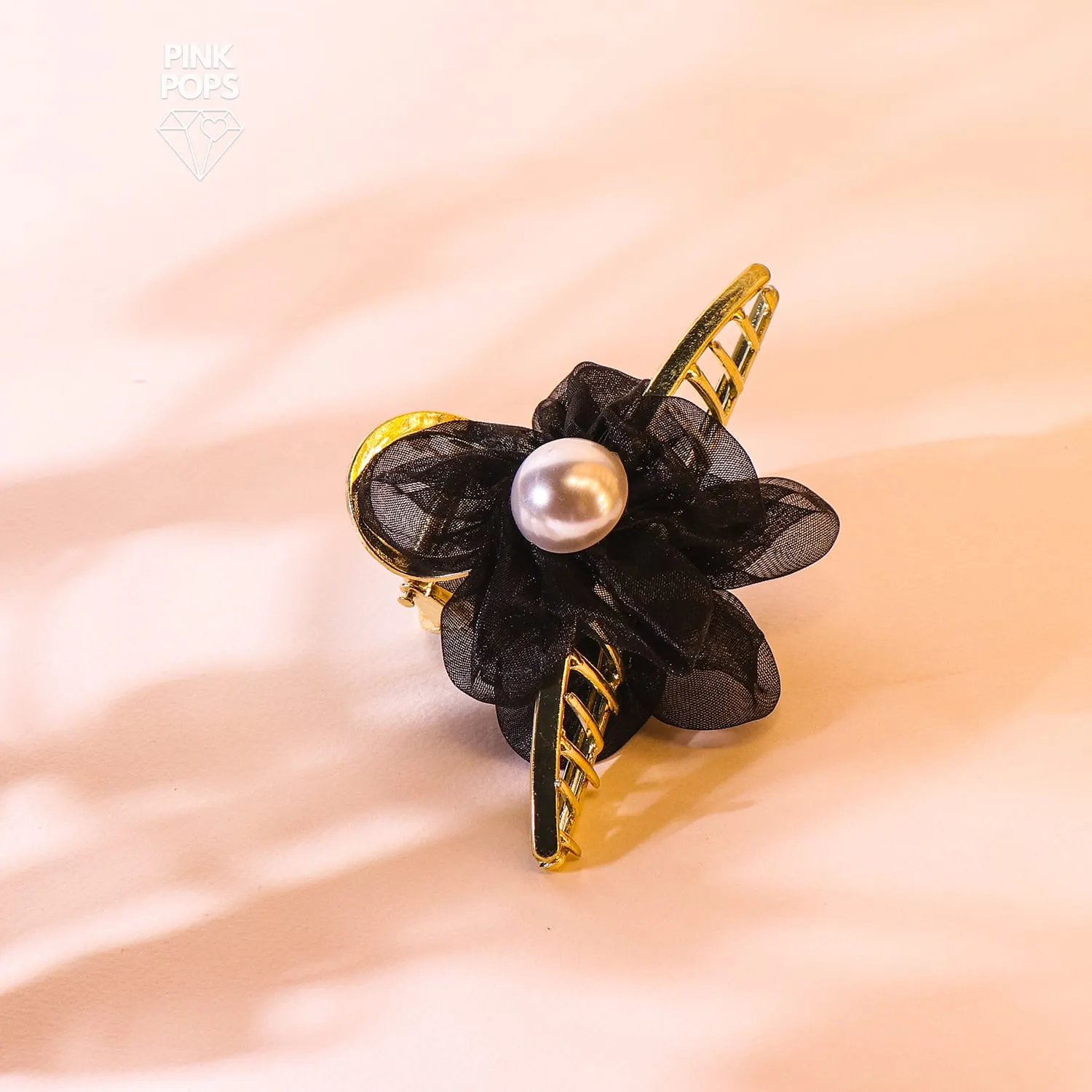 Net Flower Hair Claw