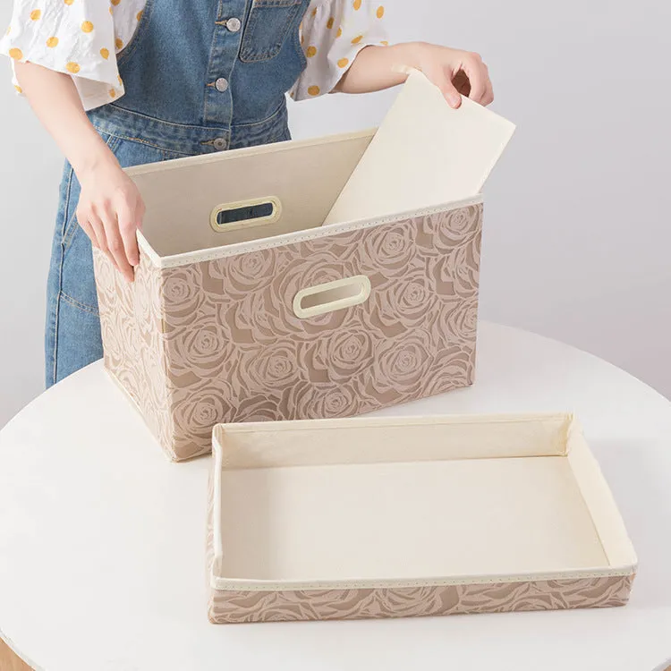 「❉New Year - 20% Off」Large Collapsible Storage Bin with Lid (17.7'' X 11.8'' X 11.8'')