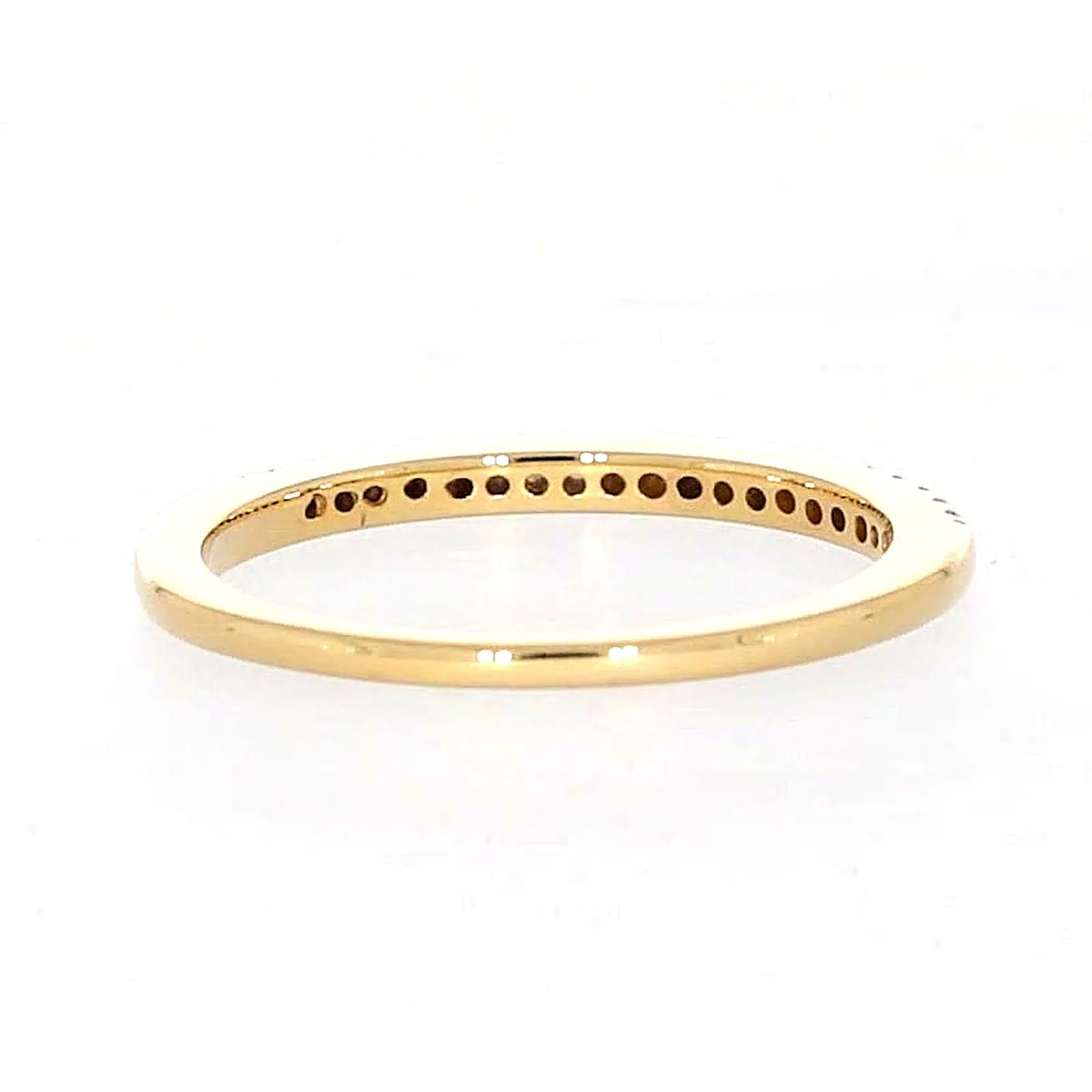 New York 14ct Yellow Gold Round Brilliant Cut 0.15 CARAT tw of Diamonds Ring