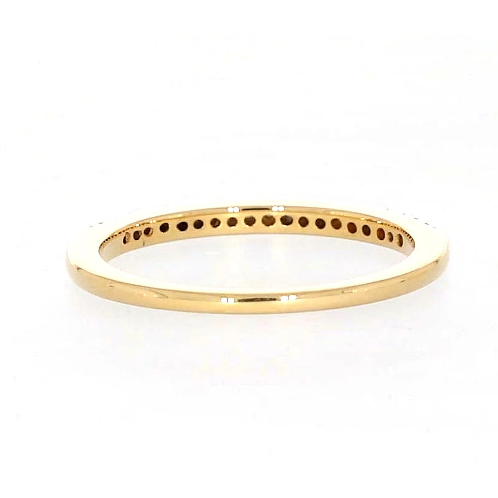 New York 14ct Yellow Gold Round Brilliant Cut 0.15 CARAT tw of Diamonds Ring